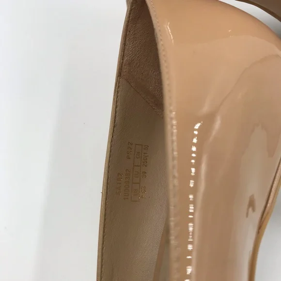 Stuart Weitzman Linsi 75 Pump Adobe Patent Leather Size 8.5 - Picture 9 of 10